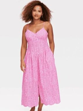 Roller Rabbit X Target pink midi dress